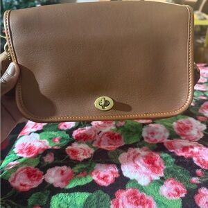 Coach Tan Leather Crossbody Bag